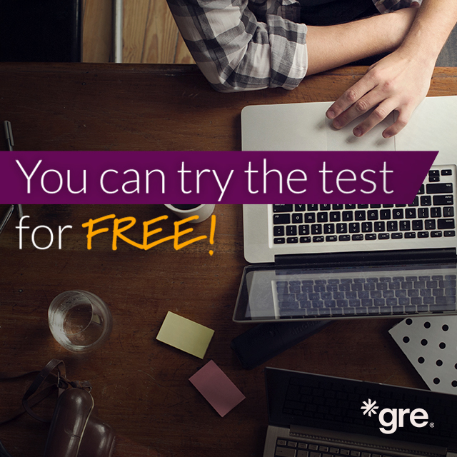 一张书桌照片，照片上的文字为：你可以免费体验考试! 该链接在新窗口打开